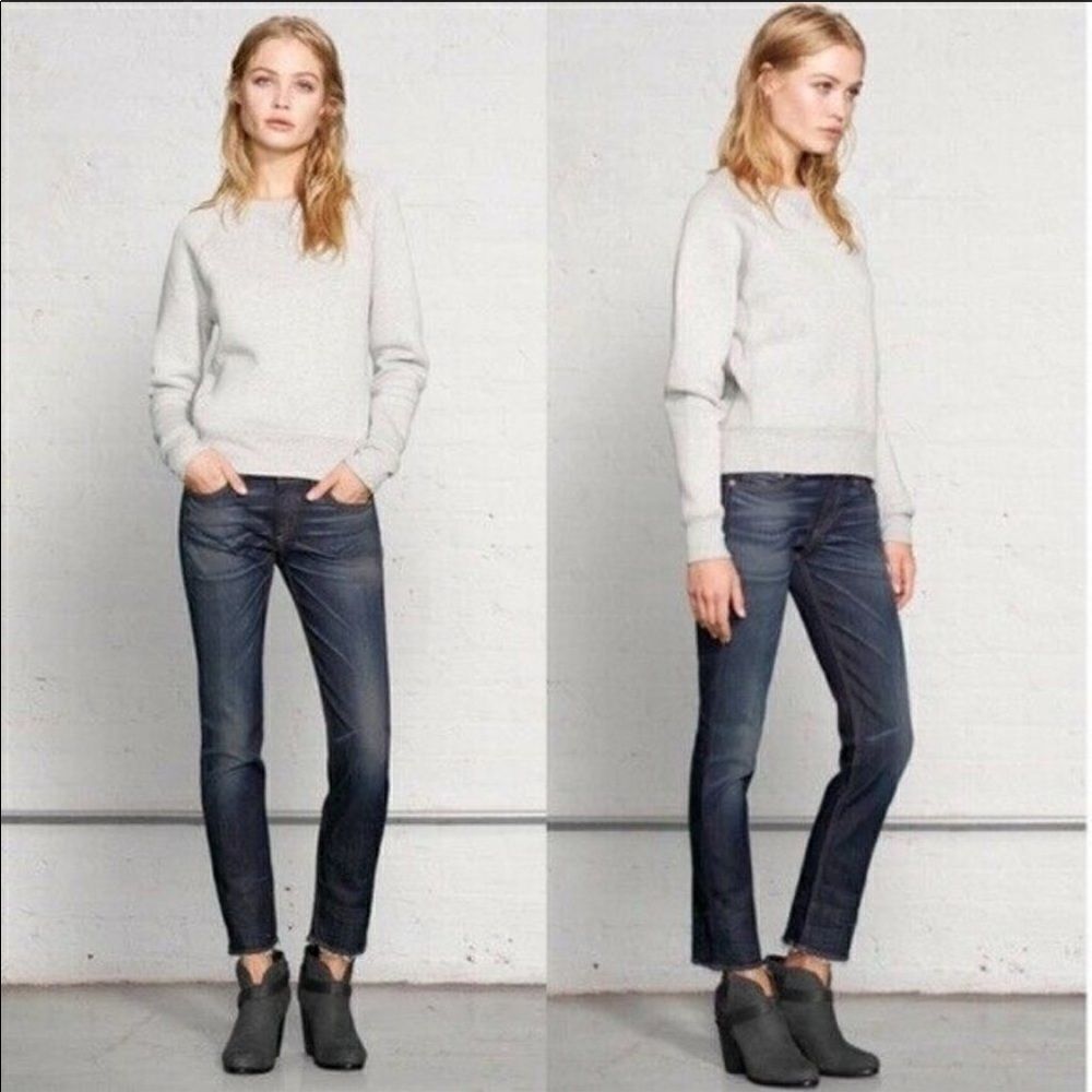 Rag & Bone mid-rise crop skinny jeans
